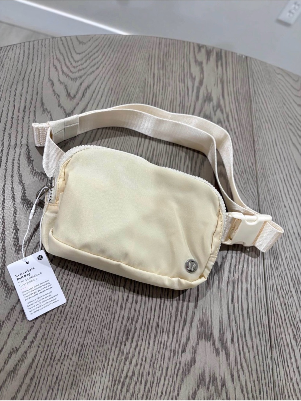 lululemon athletica Small Cream Belt Bag